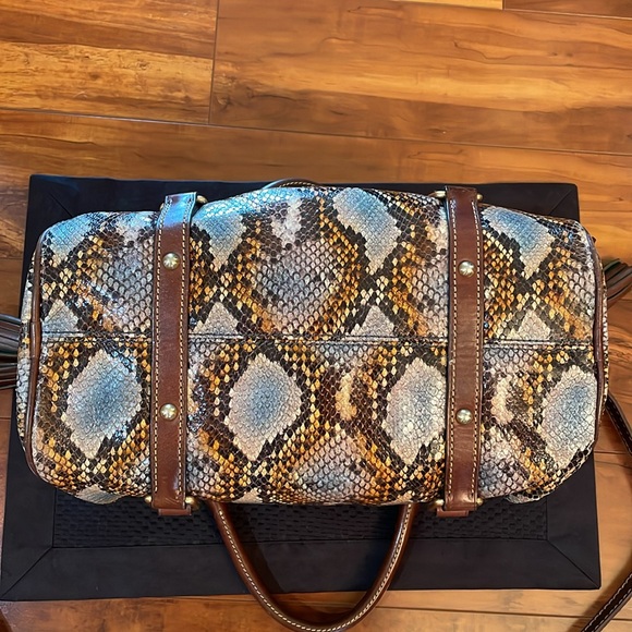Dooney & Bourke Limited Edition Python/Snakeskin Florentine Satchel - Picture 8 of 16